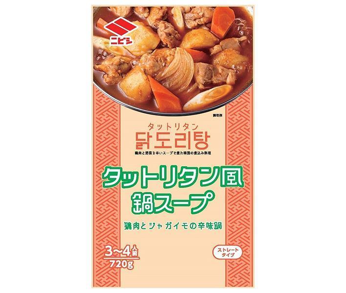 ニビシ醤油 タットリタン風鍋スープ 720g×10袋入×(2ケース)｜ 送料無料 鍋スープ タットリタン 鶏肉 じゃがいも 辛味