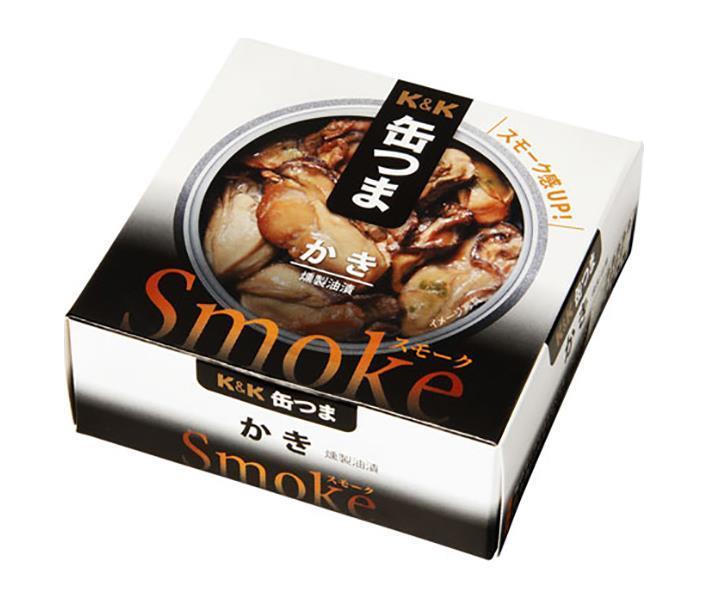 【送料無料・メーカー/問屋直送品・代引不可】国分 K&K 缶つまスモーク かき P4号缶 50g×6個入｜ おつ..