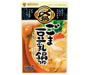 ミツカン 〆まで美味しい ごま豆乳鍋つゆ ストレート 750g×12袋入×(2ケース)| 送料無料 〆 鍋 なべ ごま 胡麻 豆乳 ごま豆乳