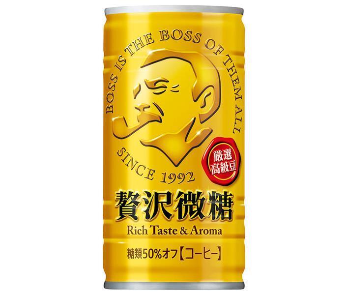 サントリー BOSS ボス 贅沢微糖 185g缶 30本入｜ 送料無料 boss 微糖 缶コーヒー 珈琲