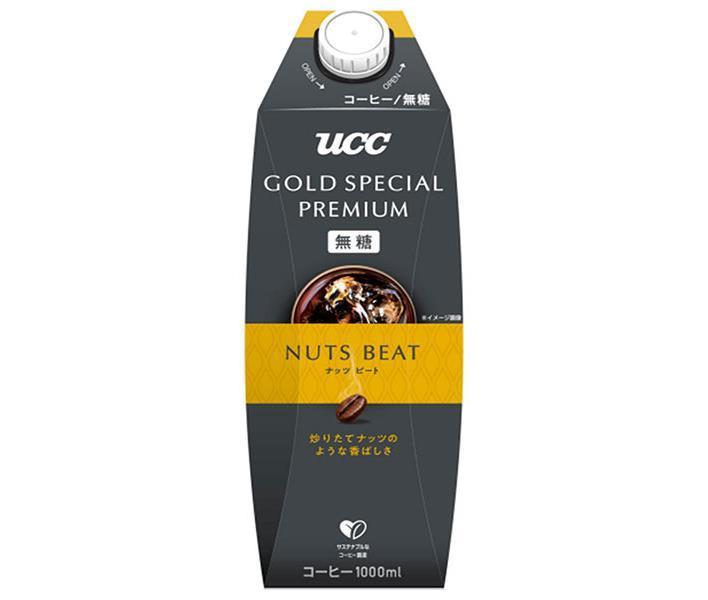 UCC GOLD SPECIAL PREMIUM ナッツビート 無糖 1000ml紙パック×12本入｜ 送料無料 コーヒー 珈琲 無糖