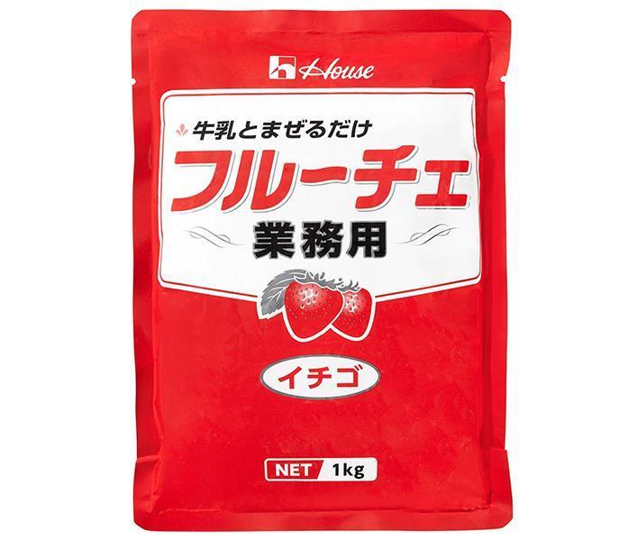 ハウス食品 業務用フルーチェ イチゴ 1kg×6袋入×(2ケース)｜ 送料無料 お菓子 おやつ デザート 苺 業務用