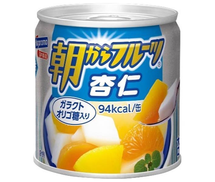 はごろもフーズ 朝からフルーツ 杏仁 190g缶×24個入×(2ケース)｜ 送料無料 缶詰 果物 桃 リンゴ ミカン..