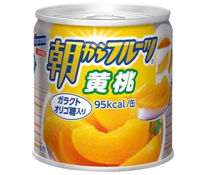 はごろもフーズ 朝からフルーツ 黄桃 190g缶×24個入×(2ケース)｜ 送料無料 缶詰 フルーツ 果物 桃 もも..