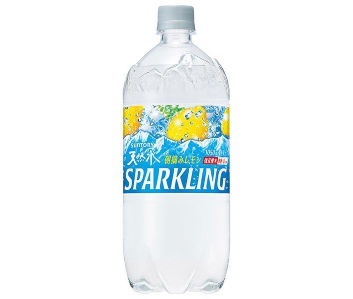 サントリー 天然水スパークリング レモン 1050mlペットボトル×12本入×(2ケース)｜ 送料無料 スパークリングウォーター 炭酸 れもん 檸檬