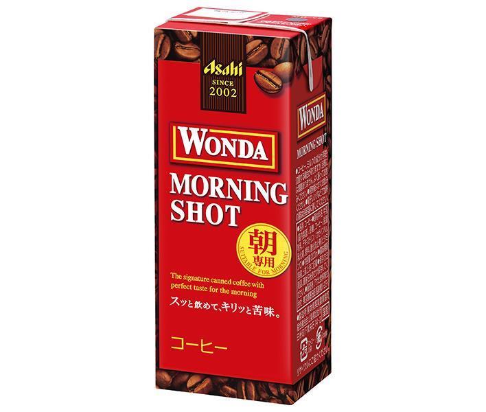 アサヒ飲料 WONDA(ワンダ) モーニングショット 200ml紙パック×24本入｜ 送料無料 珈琲 コーヒー飲料