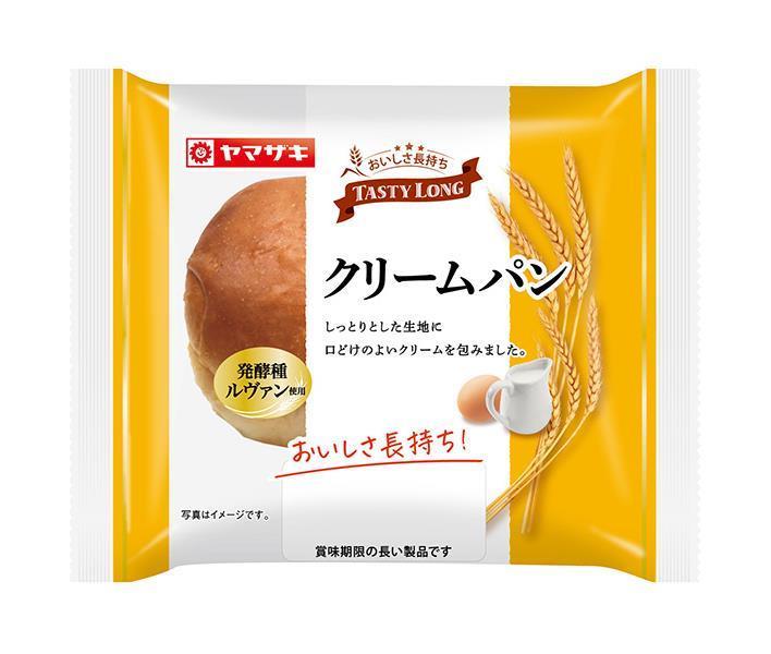 山崎製パン テイスティロング クリ−ムパン 10個入×(2ケース)｜ 送料無料 ぱん パン クリーム クリームパン