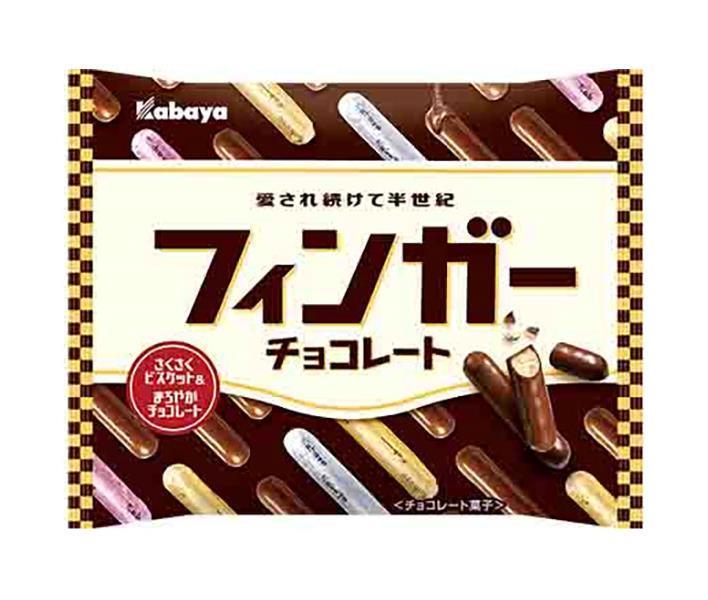 カバヤ フィンガーチョコレート 98g×16袋入×(2ケース)｜ 送料無料 お菓子 おやつ チョコレート ビスケットのサムネイル