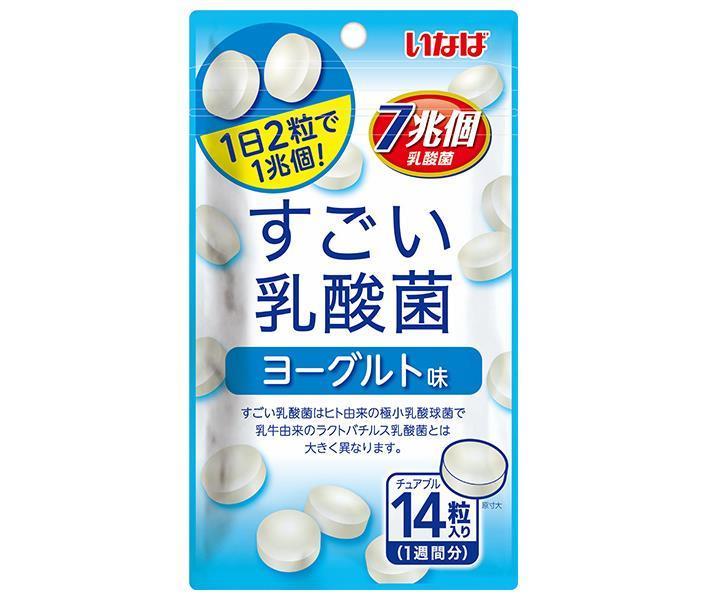 いなば食品 すごい乳酸菌 タブレット ヨーグルト味 14粒×6袋入｜ 送料無料 ヨーグルト味 乳酸菌