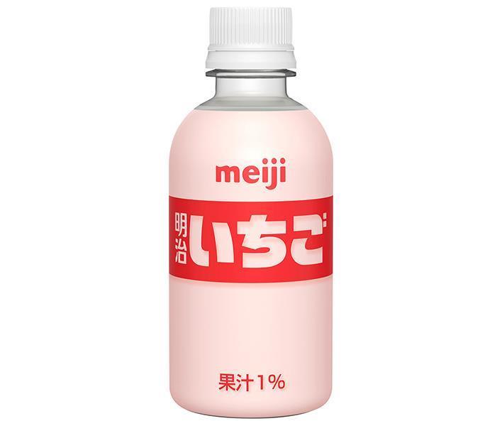 【送料無料・メーカー/問屋直送品・代引不可】明治 いちご 220mlペットボトル×24本入×(2ケース)｜ 乳飲..