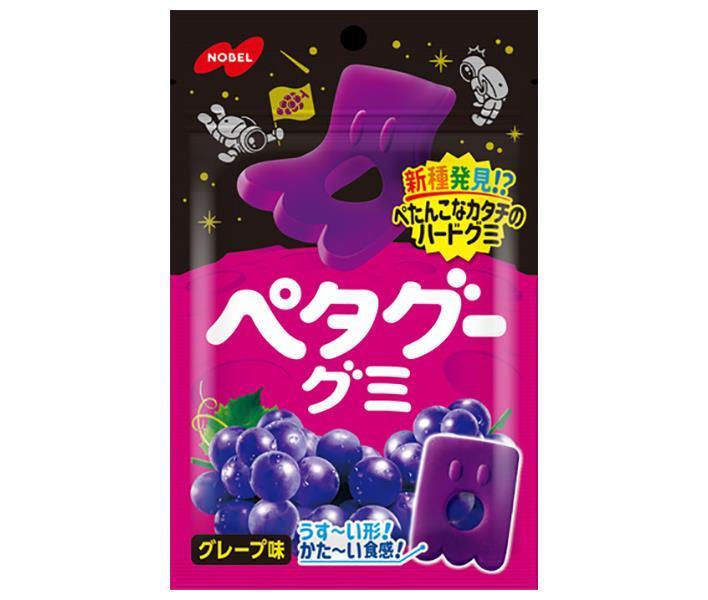 ノーベル製菓 ペタグーグミ グレープ 50g×6袋入×(2ケース)｜ 送料無料 お菓子 袋 グミ