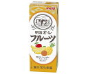 【送料無料・メーカー/問屋直送品・代引不可】明治 オ・レ フルーツ 200ml紙パック×24本入×(2ケース)| フルーツオレ 乳酸 くだもの 果実