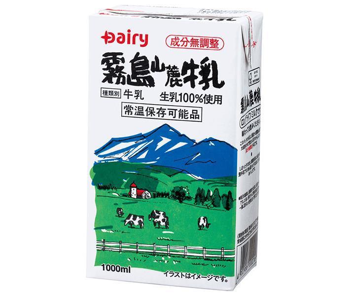 南日本酪農協同 デーリィ 霧島山麓牛乳 1L紙パック×12(6×2)本入×(2ケース)｜ 送料無料 乳性 乳性飲料 ..