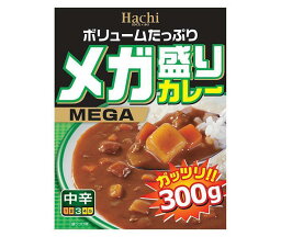 ハチ食品 メガ盛りカレー 中辛 300g×20(10×2)個入×(2ケース)｜ 送料無料 レトルトカレー カレー レトルト