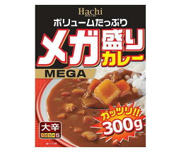 ハチ食品 メガ盛りカレー 大辛 300g×20(10×2)個入×(2ケース)｜ 送料無料 レトルトカレー カレー レトルト