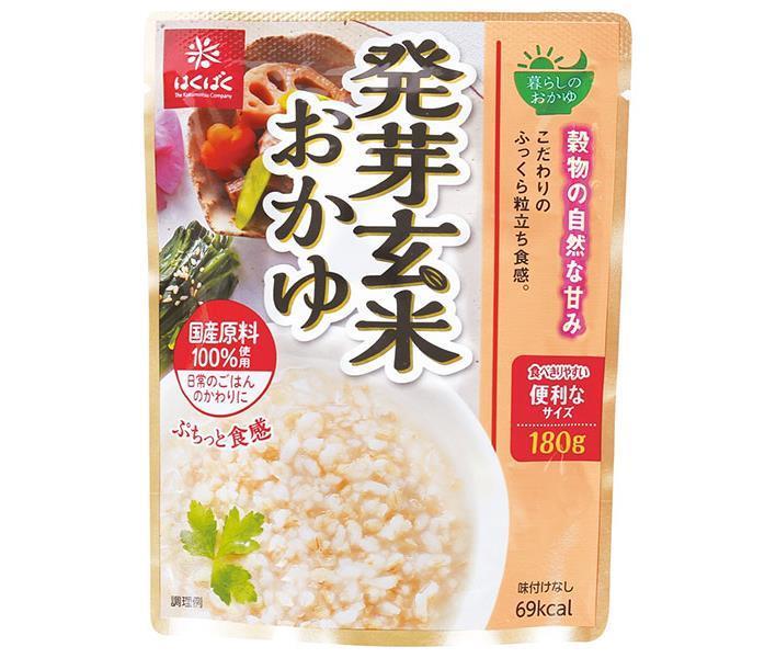 はくばく 暮らしのおかゆ 発芽玄米おかゆ 180g×24(8×3)袋入×(2ケース)｜ 送料無料 一般食品 お粥