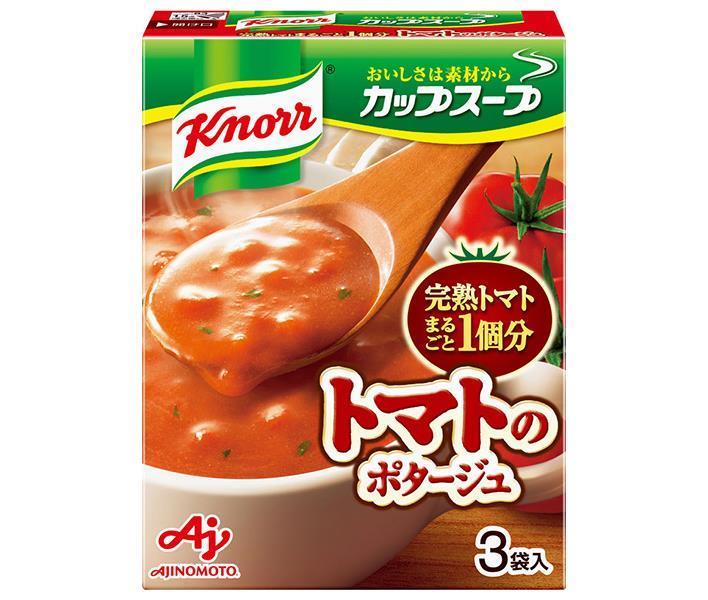 味の素 クノール カップスープ 完熟トマトまるごと1個分使ったポタージュ (17.0g×3袋)×10箱入｜ 送料無料 スープ ポタージュ インスタント 野菜 とまと