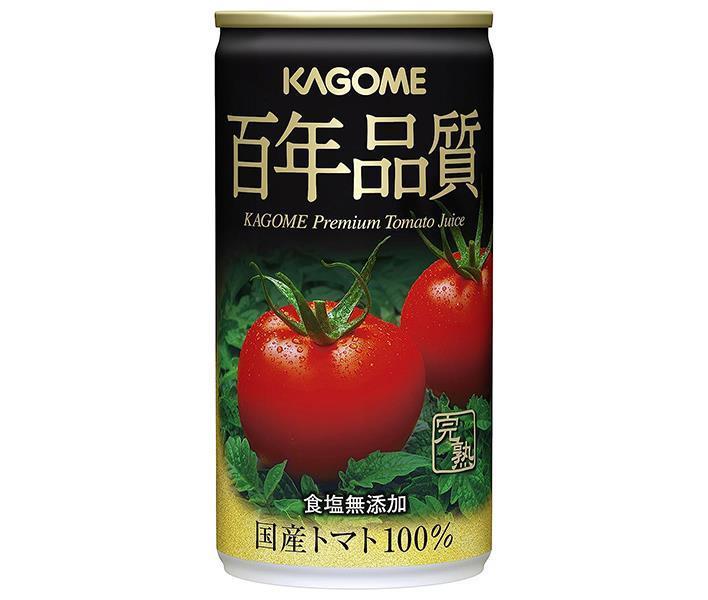 カゴメ 百年品質トマトジュース 190g缶×30本入｜ 送料無料 トマトジュース 食塩無添加 カゴメ 完熟トマト