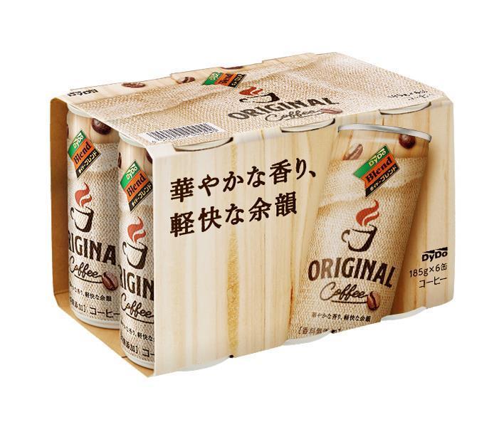 ダイドー ブレンドコーヒーオリジナル(6缶パック) 185g缶×30(6×5)本入×(2ケース)｜ 送料無料 コーヒー 缶コーヒー 珈琲 ミルク パック