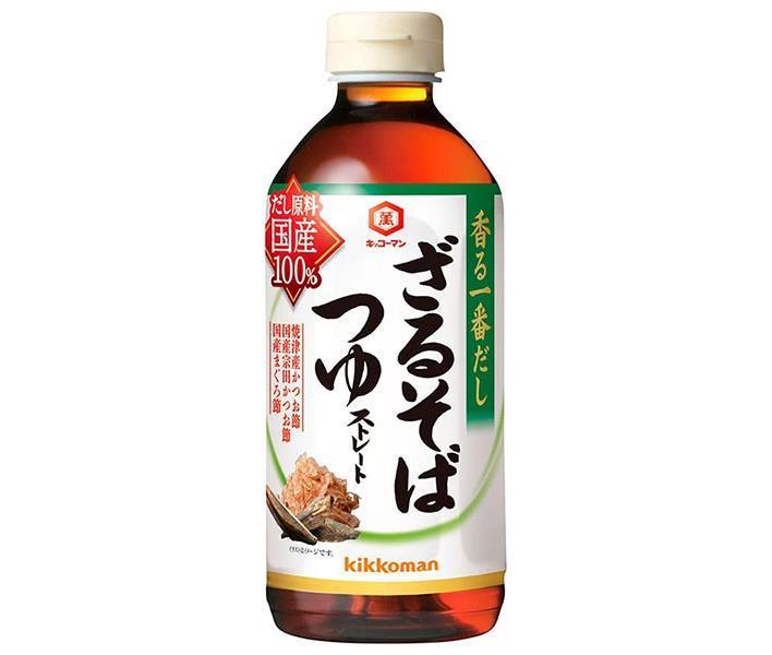 キッコーマン 香る一番だし ざるそばつゆ 500mlペットボトル×12本入×(2ケース)｜ 送料無料 調味料 つゆ めんつゆ 1