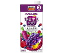 カゴメ 野菜生活100パープル (3倍濃縮) 1L紙パック×6本入×(2ケース)| 送料無料 野菜 野菜ミックス 業務用 希釈用 紫