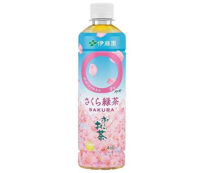 伊藤園 おーいお茶 〇やか(まろやか) さくら緑茶 460mlペットボトル×30本入｜ 送料無料 緑茶 お茶 PET 桜