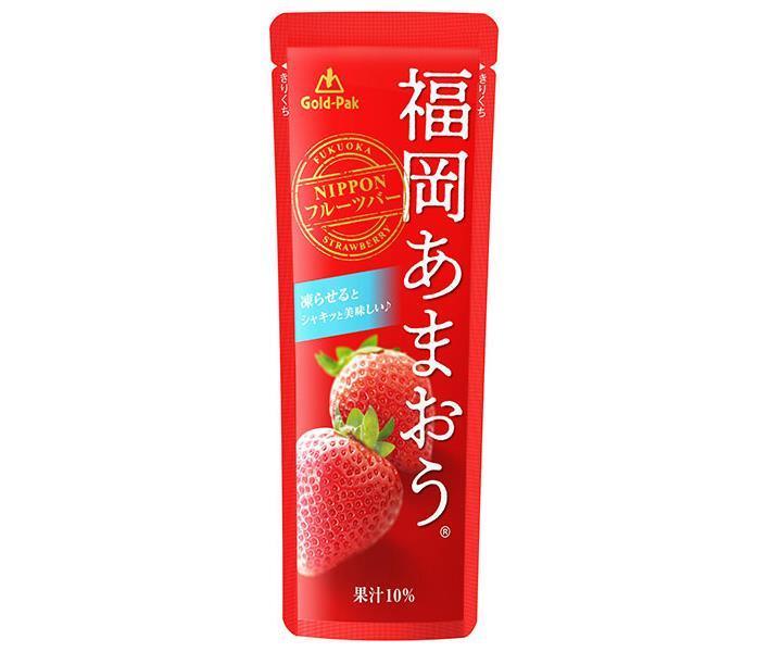 ゴールドパック 福岡 あまおう 80gパウチ×20本入｜ 送料無料 果実飲料 果汁 フルーツジュース 苺 いちご