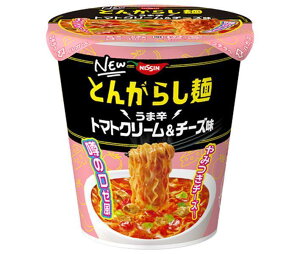 日清食品 日清のとんがらし麺 うま辛トマトクリーム&チーズ味 67g×12個入｜ 送料無料 インスタント食品 カップラーメン 即席