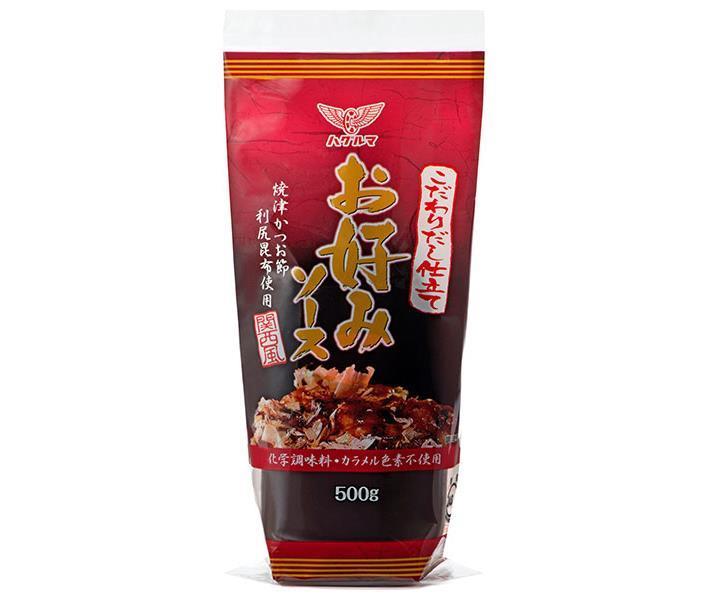 ハグルマ こだわりだし仕立て お好みソース 関西風 500g×12本入｜ 送料無料 調味料 業務用 ソース 濃厚