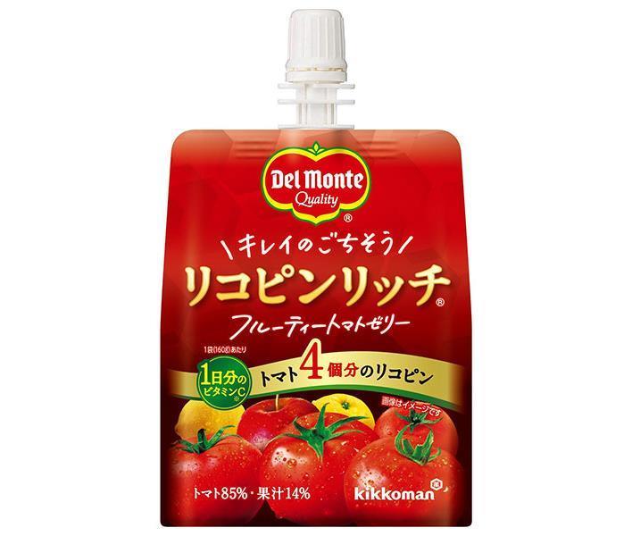 デルモンテ リコピンリッチ フルーティートマトゼリー 160gパウチ×30本入×(2ケース)｜ 送料無料 果実ミ..