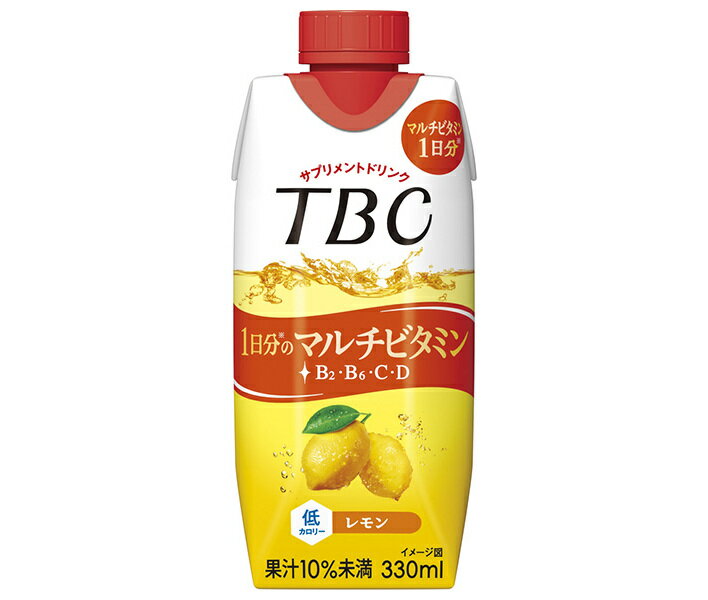 森永乳業 TBC 1日分のマルチビタミン レモン 330ml紙パック×12本入×(2ケース)｜ 送料無料 レモン ビタ..