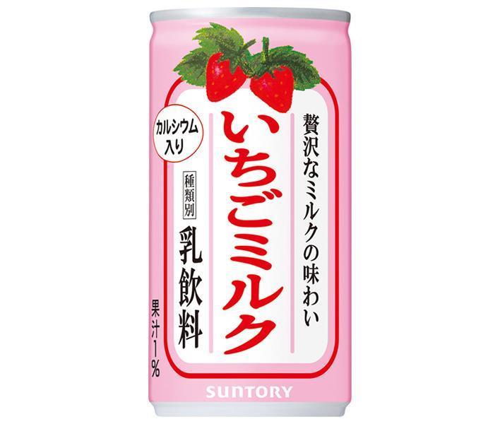 サントリー いちごミルク 190g缶×30本入×(2ケース)｜ 送料無料 カルシウム いちごみるく