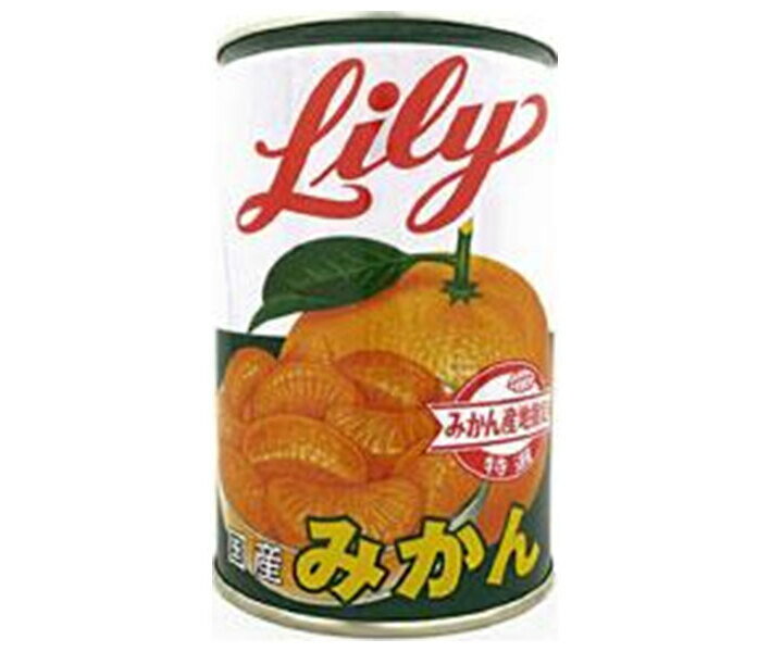 リリーコーポレーション Lily リリーのみかん4号缶 425g×12個入×(2ケース)｜ 送料無料 缶詰 みかん オ..