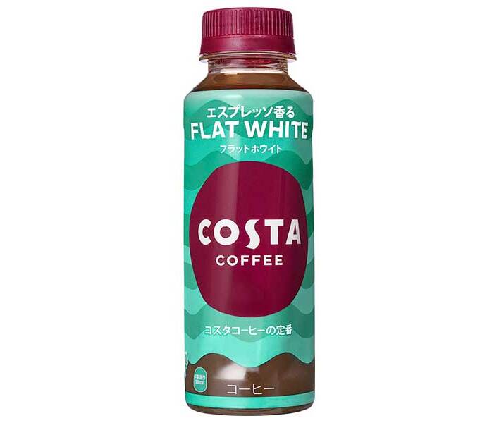 コカコーラ コスタコーヒー フラットホワイト 265mlペットボトル×24本入｜ 送料無料 コーヒー 珈琲 エスプレッソ カフェラテ