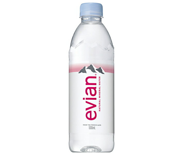 伊藤園 evian(エビアン) 500mlペットボトル×24本入×(2ケース)｜ 送料無料 エビアン ミネラルウォーター evian 水 硬水