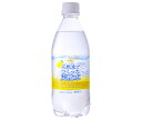 富永貿易 神戸居留地 天然水でつくった炭酸水 レモン 500mlペットボトル×24本入| 送料無料 炭酸水 天然水 ソーダ レモン 割り材 スパークリング