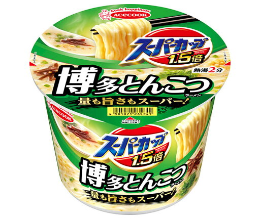 エースコック スーパーカップ1.5倍 とんこつラーメン 111g×12個入| 送料無料 インスタントラーメン 即席 カップめん とんこつ エースコック スーパーカップ1.5倍 とんこつラーメン 111g×12個入| 送料無料 インスタントラーメン 即席 カップめん とんこつ