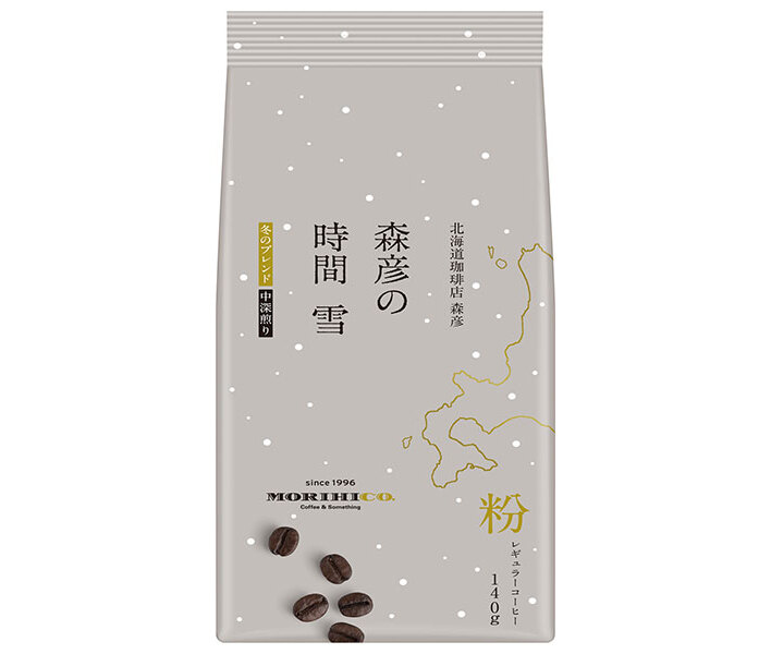 AGF 森彦の時間 冬のブレンド 140g袋×12袋入｜ 送料無料 レギュラーコーヒー 嗜好品 珈琲 粉のサムネイル