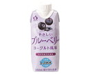 JAビバレッジ佐賀 やさしいブルーベリー 330ml紙パック×12本入×(2ケース)| 送料無料 乳性飲料 紙パック プリズマ容器 ブルーベリー
