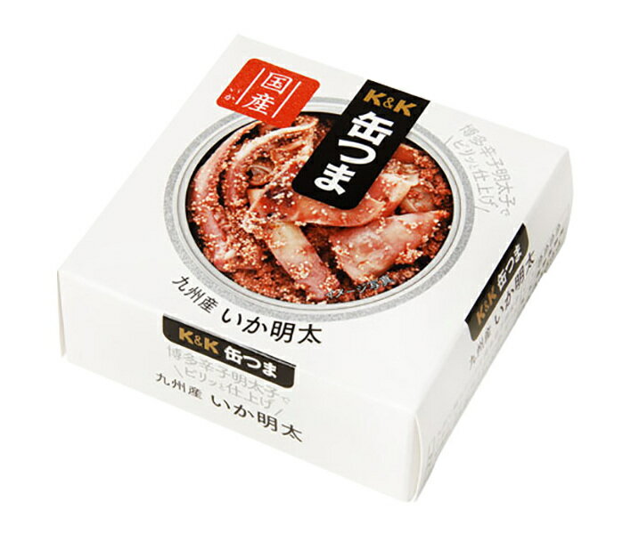国分 K&K 缶つま 九州産 いか明太 P4号缶 40g×6個入 メーカー 問屋直送｜ 送料無料 缶詰 つまみ 缶詰 おかず 缶詰め いかめんたい イカ明太