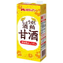 メロディアン しょうが入り酒粕甘酒 1000ml紙パック×6本入×(2ケース)| 送料無料 あま酒 あまざけ 生姜