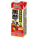 メロディアン 黒酢で元気 りんご味 200ml紙パック×24本入×(2ケース)| 送料無料 黒酢 飲む酢 リンゴ 紙パック 健康酢 お酢飲料