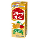 雪印メグミルク フルーツオ・レ 200ml紙パック×24(12×2)本入×(2ケース)| 送料無料 フルーツオレ 雪印 紙パック カルシウム MEGMILK