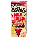 【送料無料・メーカー/問屋直送品・代引不可】明治 ザバス MILK PROTEIN(ミルクプロテイン) 脂肪0 ストロベリー風味 200ml紙パック×24本入|...