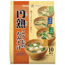 ひかり味噌 円熟 こうじのおみそ汁 10食×12袋入×(2ケース)| 送料無料 インスタント 即席 みそ汁 麹
