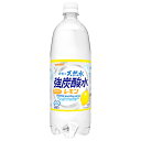 サンガリア 伊賀の天然水 強炭酸水 レモン 1Lペットボトル×12本入×(2ケース)| 送料無料 炭酸飲料 炭酸水 強炭酸 PET