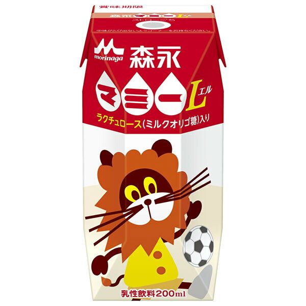 森永乳業 森永マミーL(プリズマ容器) 200ml紙パック×24本入×(2ケース)| 送料無料 乳酸菌 ミルクオリゴ糖 紙パック