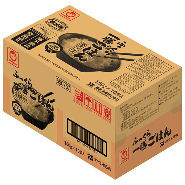 東洋水産 ふっくら一膳ごはん(ケース販売用) (150g×10個)×10個入| 送料無料 パックごはん レトルトご飯 ごはん