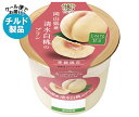 トーラク カップマルシェ 岡山県産 清水白桃のプリン 95g×6個入 チルド 冷蔵品| 送料無料 お菓子 スイーツ モモ 桃 もも ピーチ プリン