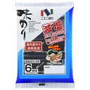 ニコニコのり 減塩味のり 6束 6袋詰(12切5枚)×10袋入×(2ケース)| 送料無料 一般食品 海苔 のり 乾物 味付け海苔